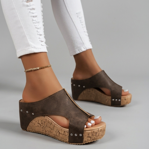 Layen - Sandalias de Cuña Con Plataforma