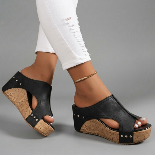 Layen - Sandalias de Cuña Con Plataforma