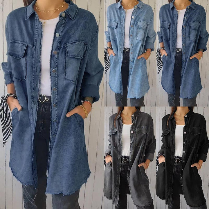 Christiane - Vestido Camisero Oversize de Denim
