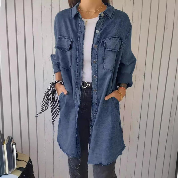 Christiane - Vestido Camisero Oversize de Denim