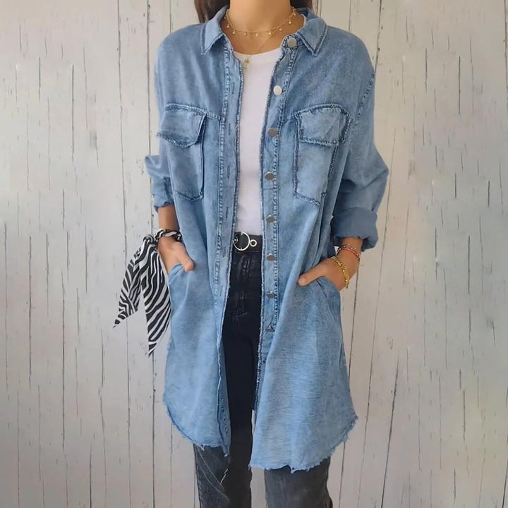 Christiane - Vestido Camisero Oversize de Denim
