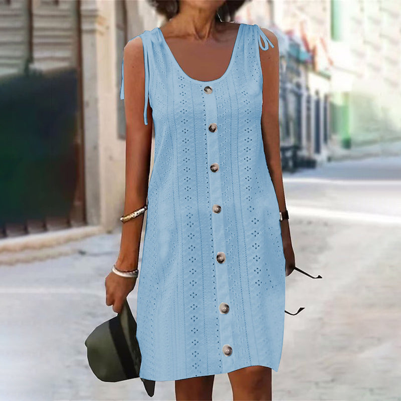 Dinya - Vestido de Punto Sin Mangas