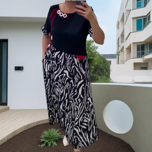 Zahara - Vestido Informal De Patchwork