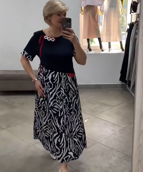Zahara - Vestido Informal De Patchwork