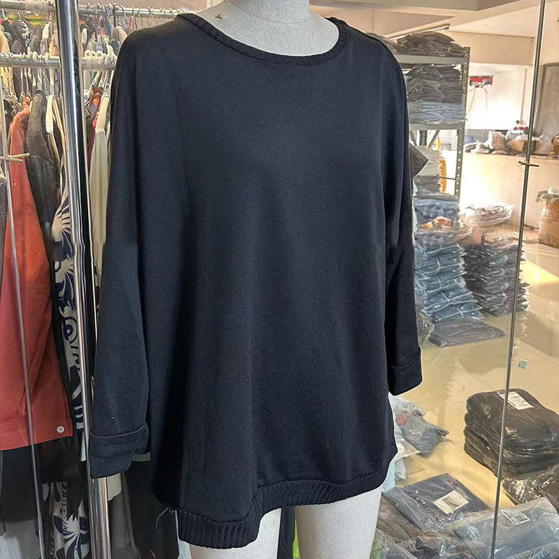 Zelinda - Blusa Informal De Cuello Redondo y Manga Larga