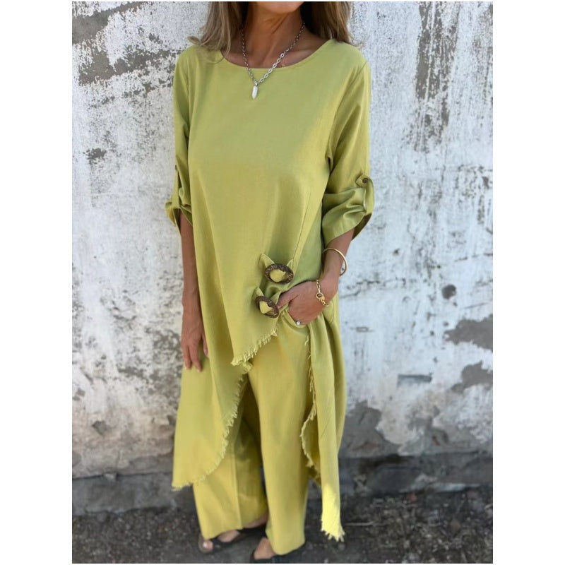 Tilda - Conjunto De Dos Piezas Con Cuello Redondo