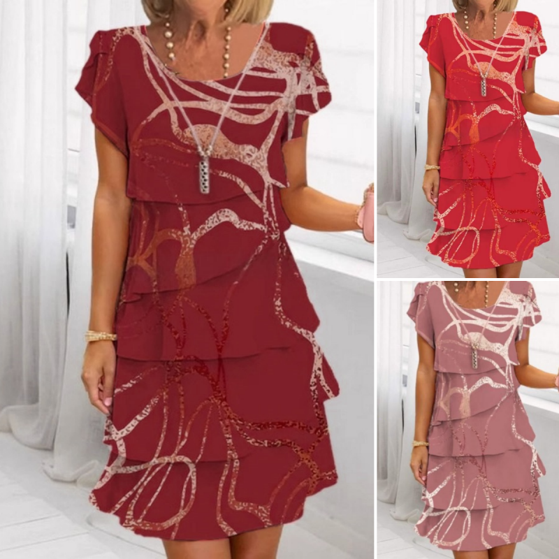 Gilava - Elegante Vestido Con Volantes