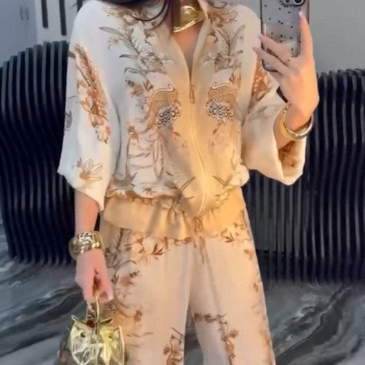 Sunmi - Elegante Conjunto De Dos Piezas Con Cremallera