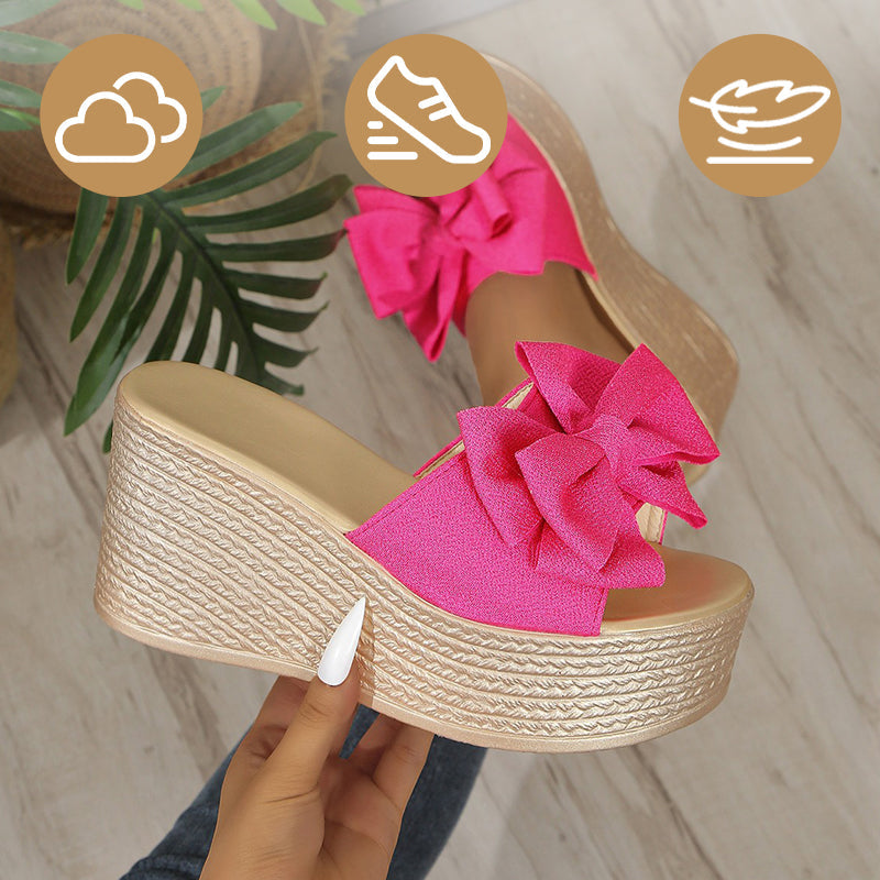 Sloane - Cómodas Zapatillas Con Lazo y Suela Gruesa