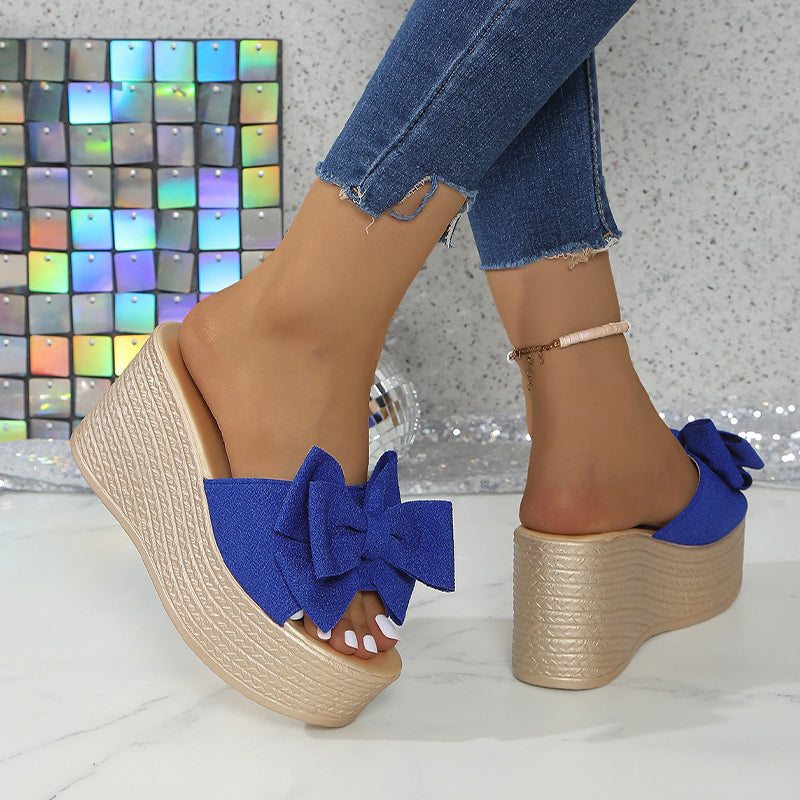 Sloane - Cómodas Zapatillas Con Lazo y Suela Gruesa
