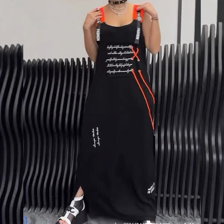 Wafia - Vestido Informal Sin Mangas Estampado