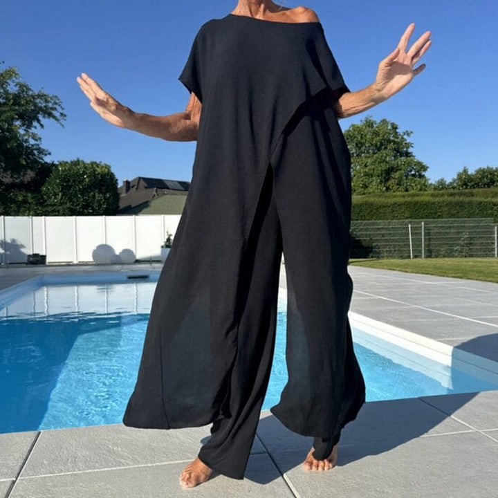 Shelagh - Conjunto De Arriba Con Hombros Descubiertos y Pantalón