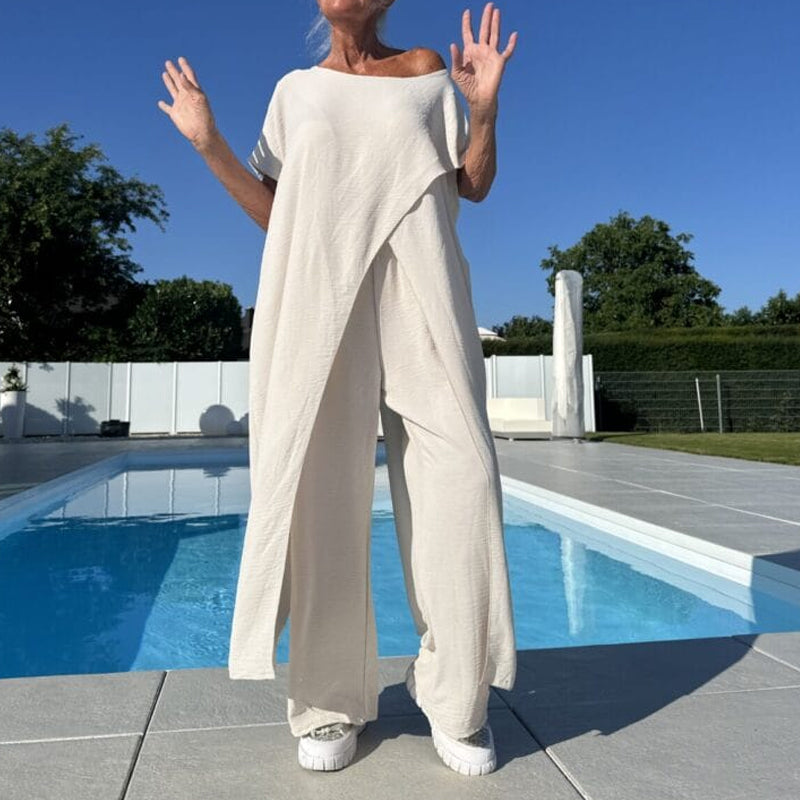 Shelagh - Conjunto De Arriba Con Hombros Descubiertos y Pantalón