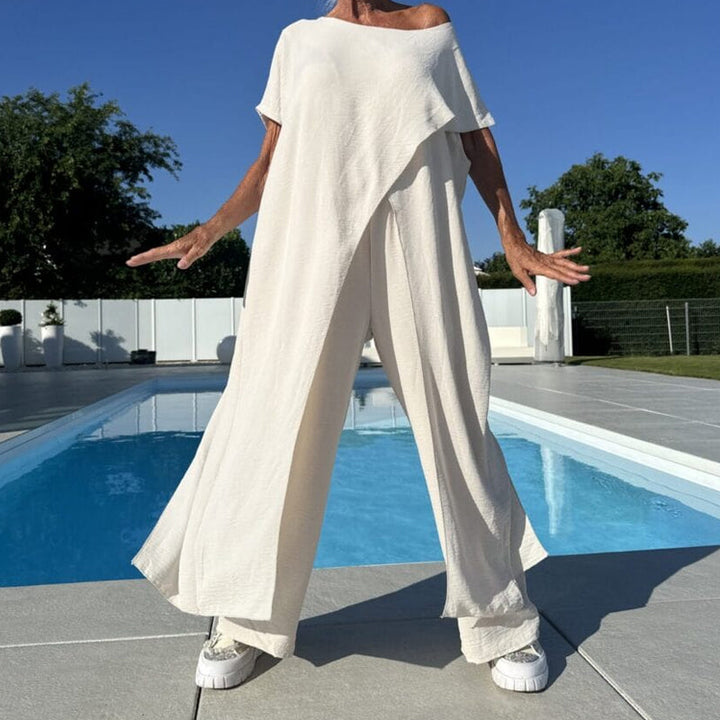 Shelagh - Conjunto De Arriba Con Hombros Descubiertos y Pantalón