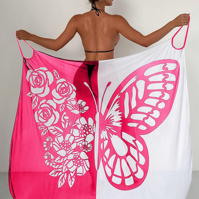 Melora - Pareo Con Estampado De Mariposas