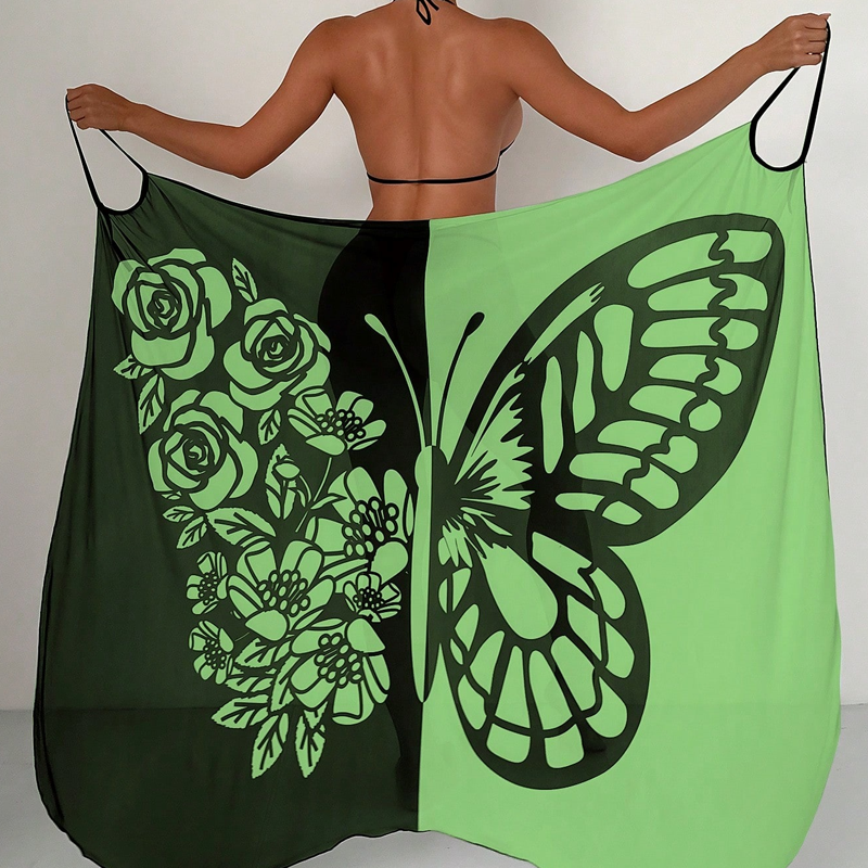 Melora - Pareo Con Estampado De Mariposas