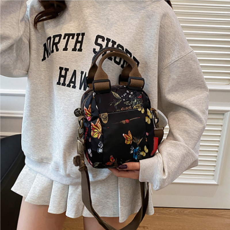 Sibella - Bolso Bandolera Multicapa Con Estampado De Moda