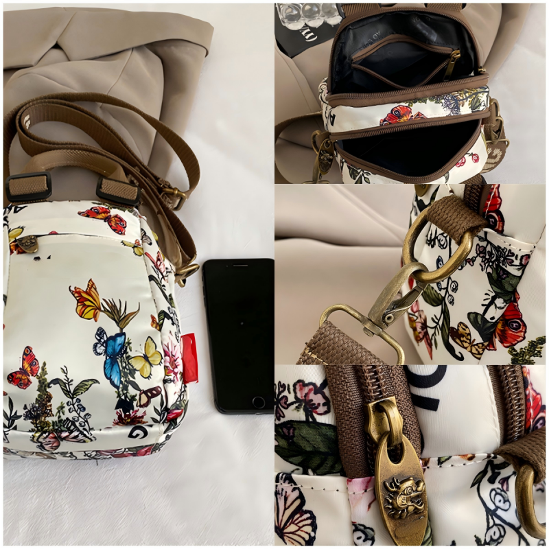Sibella - Bolso Bandolera Multicapa Con Estampado De Moda