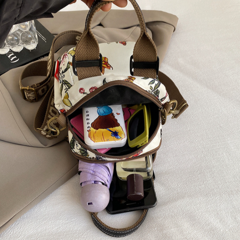 Sibella - Bolso Bandolera Multicapa Con Estampado De Moda