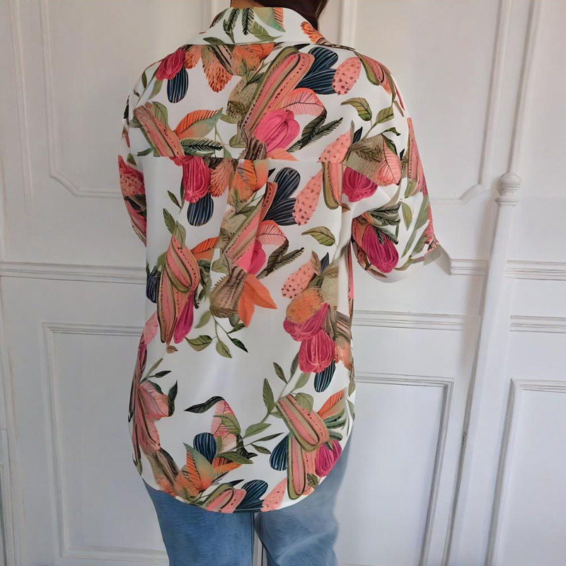 Garner - Camisa Elegante Con Estampado Floral