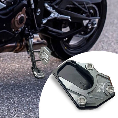 BalanceGuard - Placa De Extensión Para El Caballete Lateral De La Motocicleta Almohadilla De Apoyo Para Los Pies