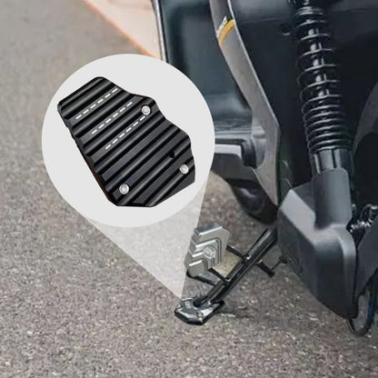 BalanceGuard - Placa De Extensión Para El Caballete Lateral De La Motocicleta Almohadilla De Apoyo Para Los Pies