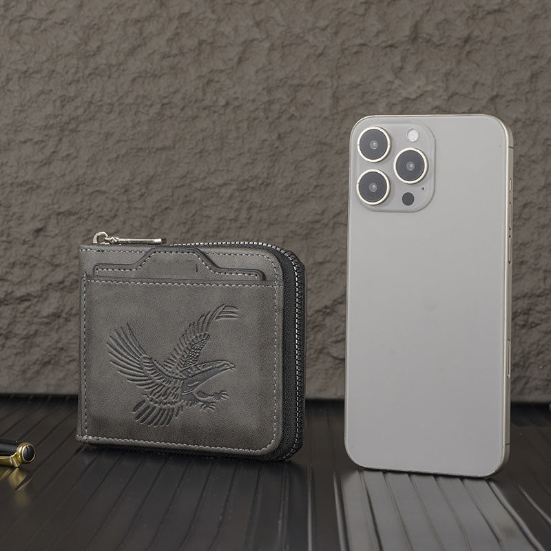 Shawn - Cartera De Lujo Con Relieve De águila