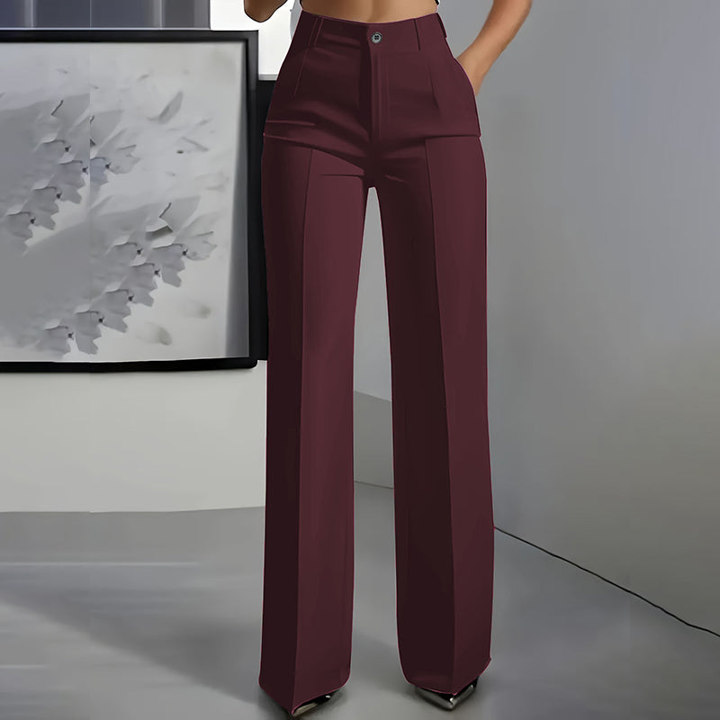 Linaya - Pantalones De Traje de Cintura Alta
