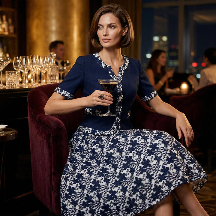 Jinia - Vestido De Corte A Con Estampado Floral