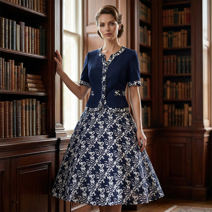 Jinia - Vestido De Corte A Con Estampado Floral