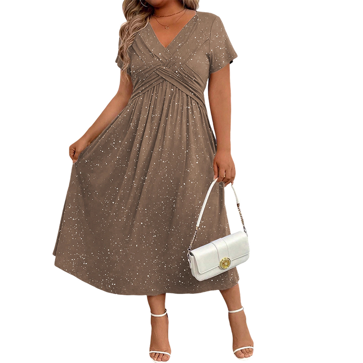 Sylinaa - Vestido Brillante Con Detalle Retorcido