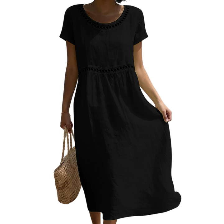 Tarsha - Elegante Vestido Midi de Lino
