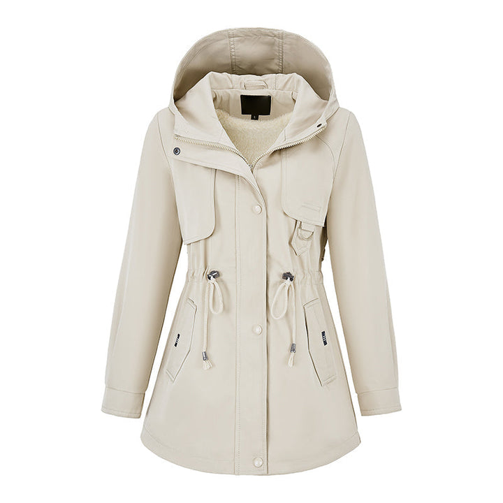 Niela - Chaqueta Con Capucha Y Cremallera Resistente Al Viento