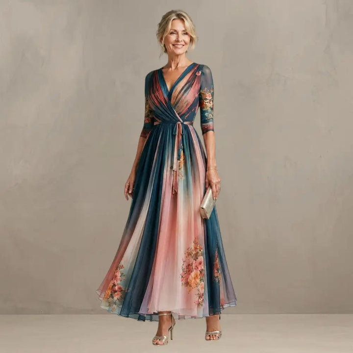 Willemse - Vestido Bohemio Con Estampado Floral Grande