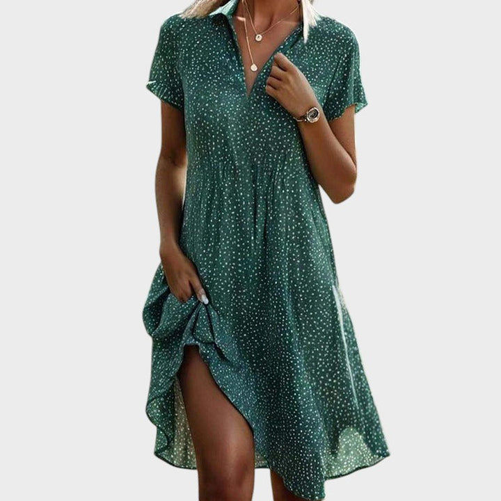 Else - Vestido Midi De Lunares