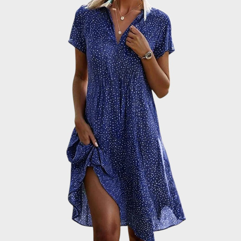 Else - Vestido Midi De Lunares