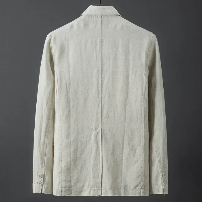 Vincenzo - Elegante Blazer De Lino De Primera Calidad