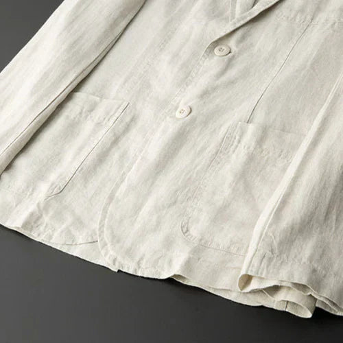 Vincenzo - Elegante Blazer De Lino De Primera Calidad